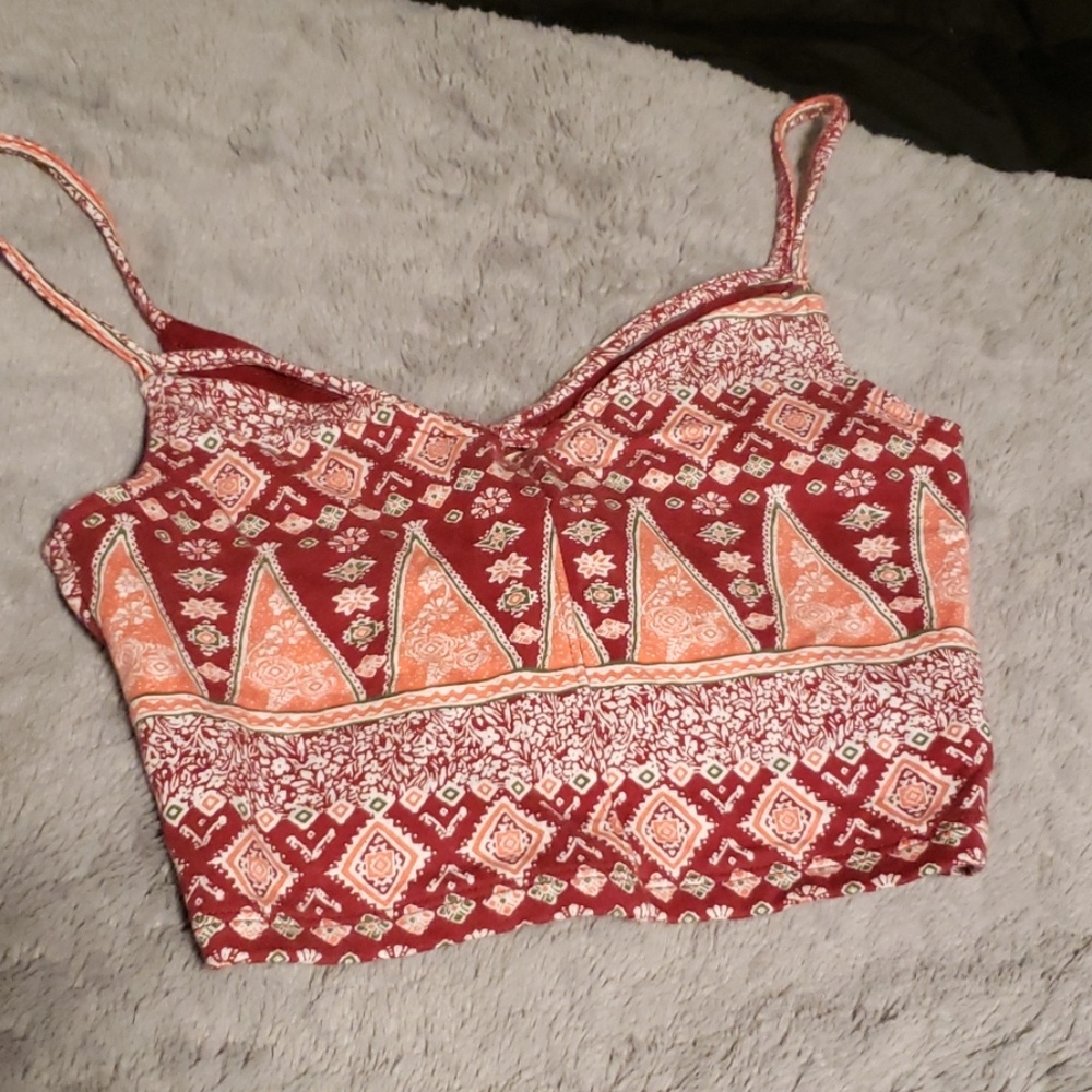 Multi pattern crop top from Hollister!